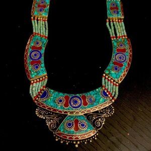 VINTAGE SW Turquoise Silver necklace